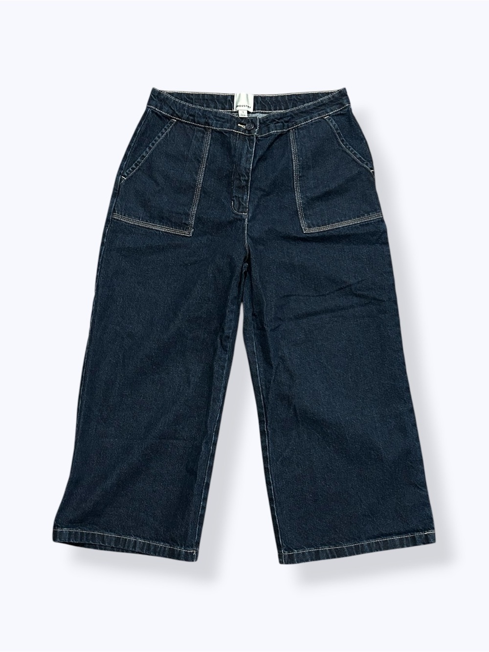Dark Blue Wide-Leg Women's Jeans